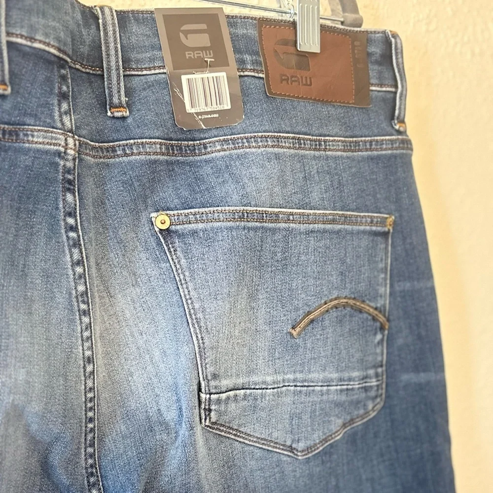 G-STAR Revend Skinny Jeans Men's W40/L32 Stretch Whiskers Faded Denim NWT